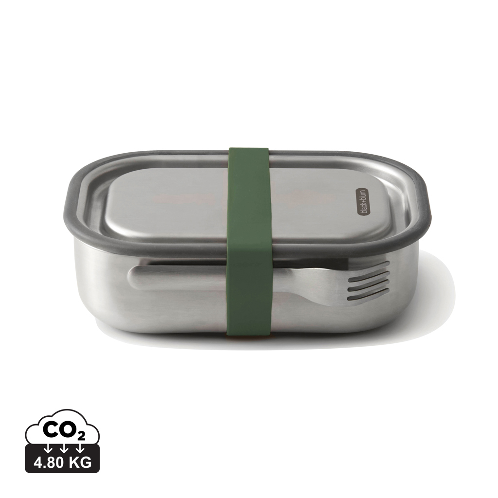 Boîte à lunch personnalisable acier inox Large Black+Blum Vert olive